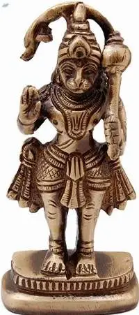 Brass Hanuman Ji Standing Statue