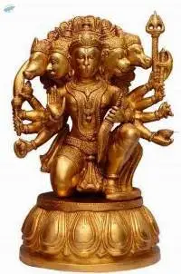 Brass 5 Faced Panchmukhi Hanuman Ji
