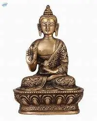 Brass Buddha Idol Hand Crafted Buddha Statue