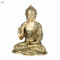 Buddha Idol Statue Blessing with Sacred Kalash