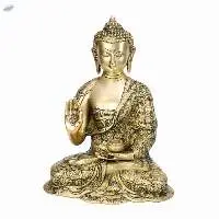 Buddha Idol Statue Blessing with Sacred Kalash