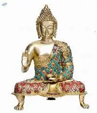 Buddha Statue Brass Sculpture