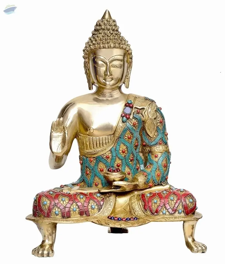 Buddha Statue Brass Sculpture