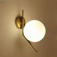 L/t Shape Wall Light With Frosted Glass