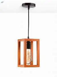 Handmade Wooden Teak Hanging Lamp