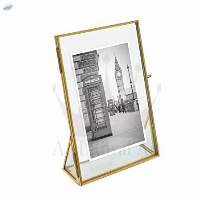 Decorative Metal Gold Vertical Photo Frame