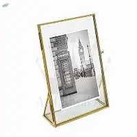Decorative Metal Gold Vertical Photo Frame