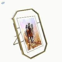 Decorative Vintage Style Brass & Glass Metal