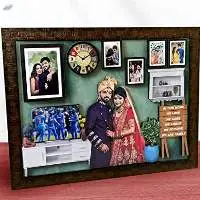 3D Wood Art Photo Frame