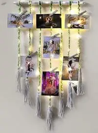 Macrame Photo Display Wall Hanging