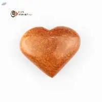 Orange Jaspe Heart Shape