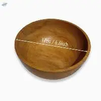 Wooden Bowl Mahogany - 17Cm