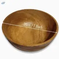 Wooden Bowl Mahogany - 20Cm