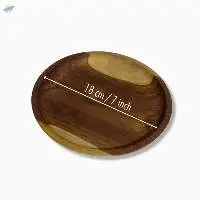 Wooden Plate Teak - 18cm