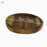 Wooden Round Tray Teak - 20cm