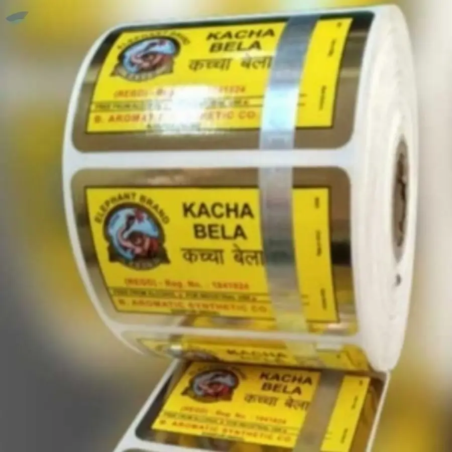 Multicolor Label with Strip Hologram
