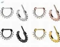 316L Surgical Steel Clicker With Eleven Crysals