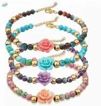 Chain Female Beads Rose Bracelet