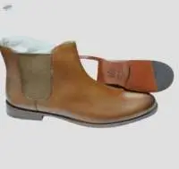 Tan Hybrid Leather Boots