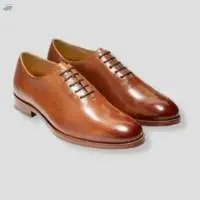 Brown Classic Glossed Captoe Oxford