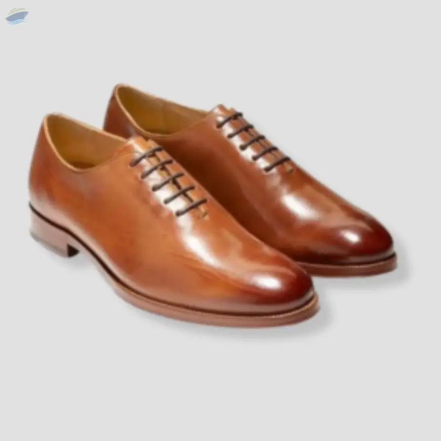 Brown Classic Glossed Captoe Oxford