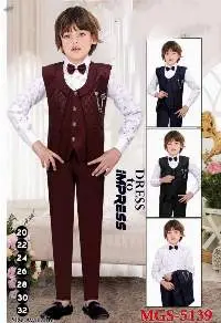 Kids Wear Suit Set Waistcoat