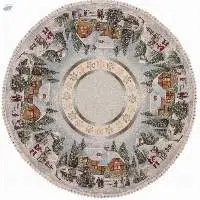 Tapestry Tablecloth With Lace