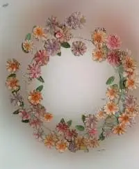 Metal Floral Wreath