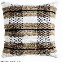 Hand Woven Jute, Polyester & Woolen Cushion
