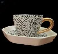 Gold Handle Tea Cup
