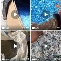 Pet flakes and Recycles bottles