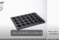 Muffin Cake Mould 24 Indents Silicone Coating