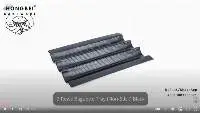 3-Slot Baguette Baking Pan Non-stick PTFE
