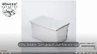 450g Corrugated Loaf Pan Golden For Bakery