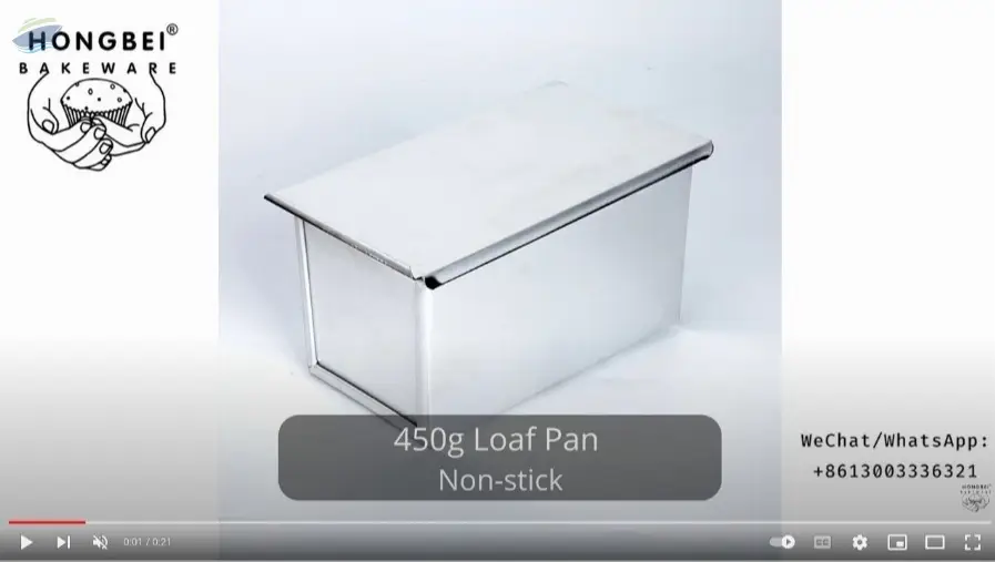 450g Loaf Pan Ptfe Non-stick, 1.0mm Aluminum