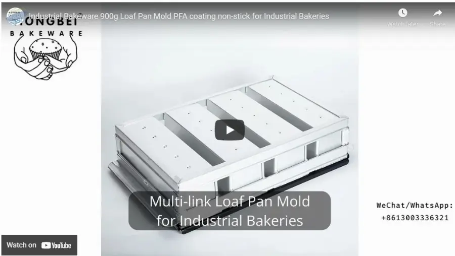 4 Strap 900g Bread Loaf Pan Mold For Bakeries