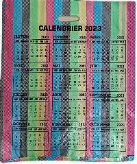 PP Woven Multi Color Calender Shopping Sack Bag