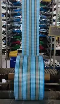 PP Woven Green Blue Shopping Sack Bag