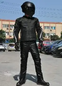 Bike Rider Multiple- Pocket Leather Pants