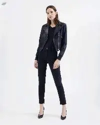 Women's Flight Suit Sheepskin Leather Jacket