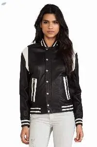 Wome's Flight Suit Sheepskin Motorcycle Jacket