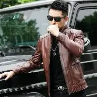 Men's Cowhide Leather Motorcycle Jacket