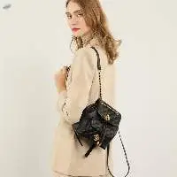 Women's Genuine Leather Rhombic Shoulder Bag