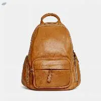 Retro Top Layer Cowhide Women's Backpack