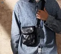 Casual Leather Mobile Phone Bag