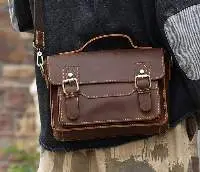 Casual Retro Shoulder Men's Leather Bag