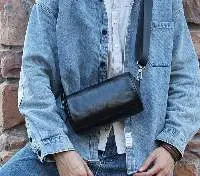 Men's Cowhide Leather Fashion Shoulder Bag