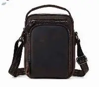 Men's Leather Casual One-Shoulder Bag