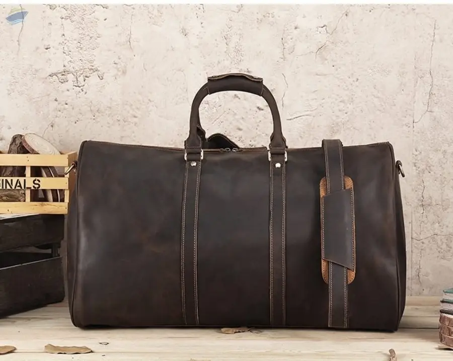 Large-Capacity Leather Travel Bag