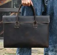 New Leather Portable Briefcase